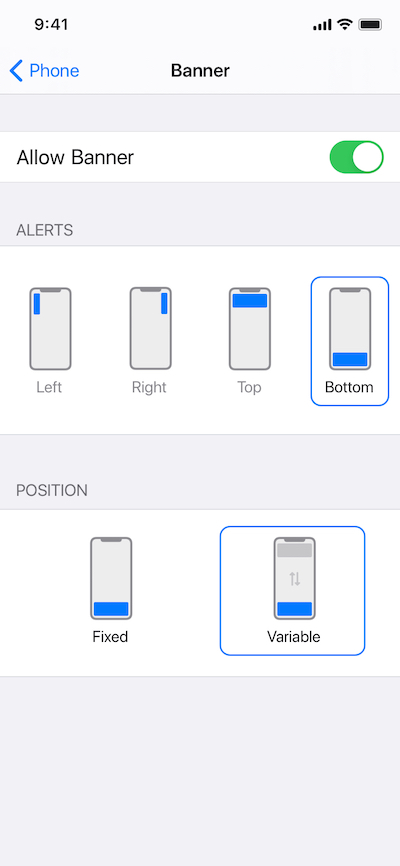 concept ios 14 chiamate entrata